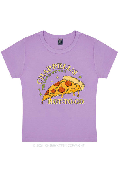 Hot To Go Pizza Y2K Baby Tee Cherrykitten