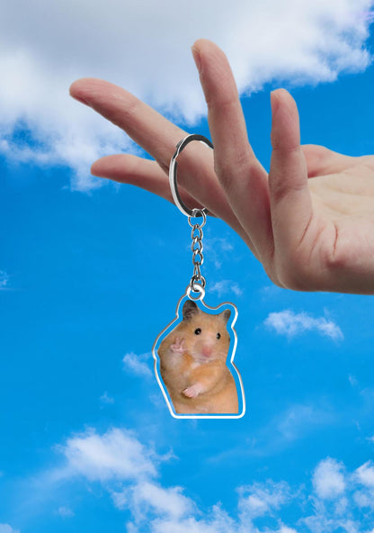 Peace Hamster 1Pc Y2K Keychain Cherrykitten