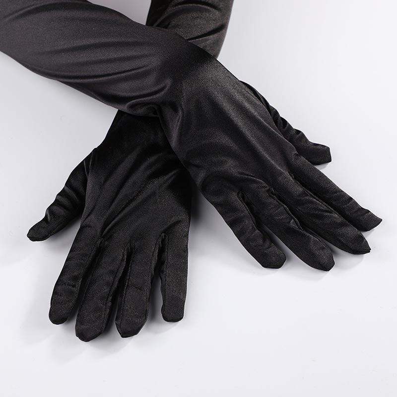 Halloween Y2K Satin Stretch Gloves