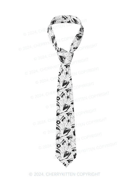 Black Spider Y2K Necktie Cherrykitten