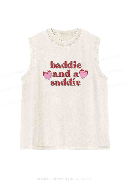 Baddie And A Saddie Y2K Washed Tank Cherrykitten