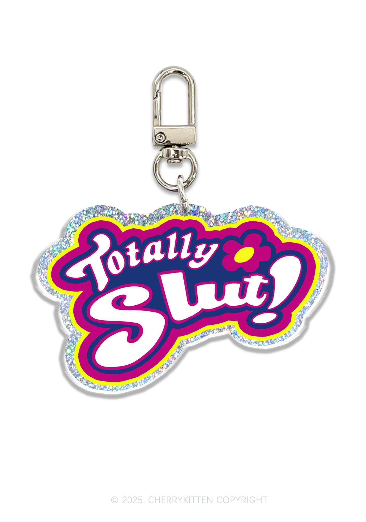 Totally Slxt 1Pc Y2K Glitter Keychain Cherrykitten