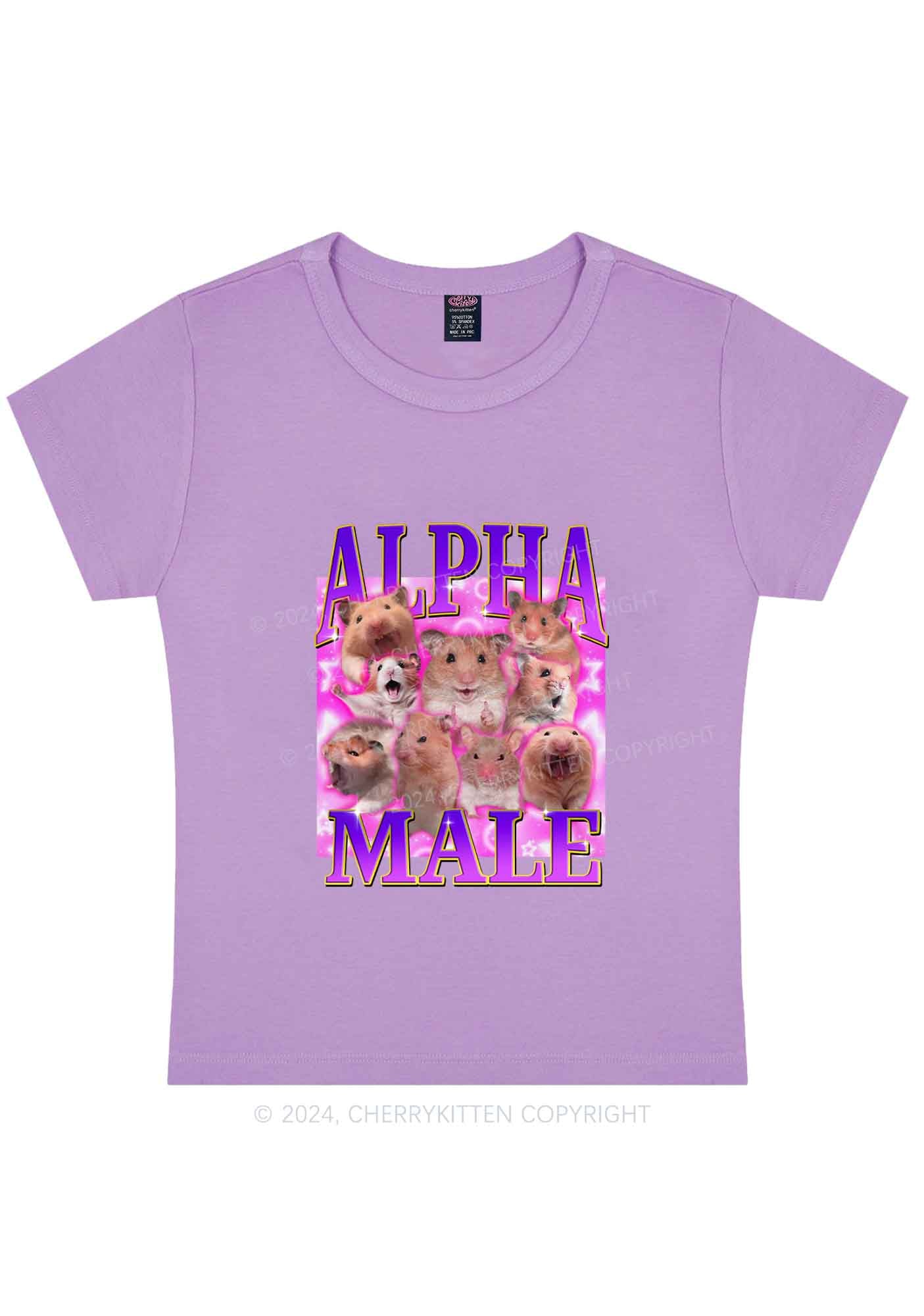 Alpha Male Hamster Y2K Baby Tee Cherrykitten