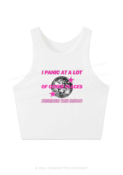 Panic Besides The Disco Y2K Crop Tank Top Cherrykitten