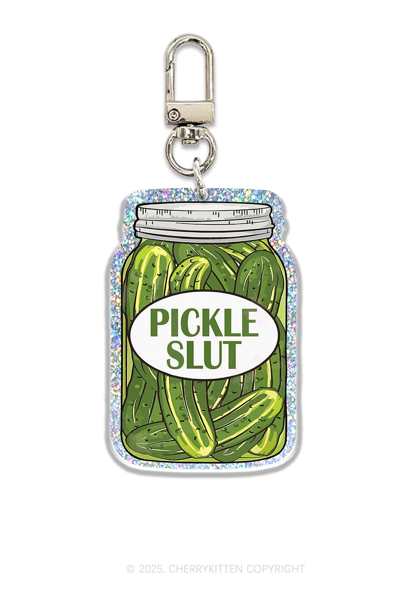 Pickle Slxt 1Pc Y2K Glitter Keychain Cherrykitten