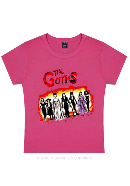 Halloween The Goths Y2K Baby Tee Cherrykitten