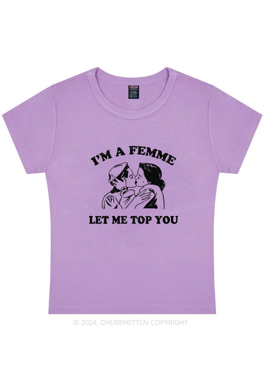 I'm A Femme Y2K Baby Tee Cherrykitten