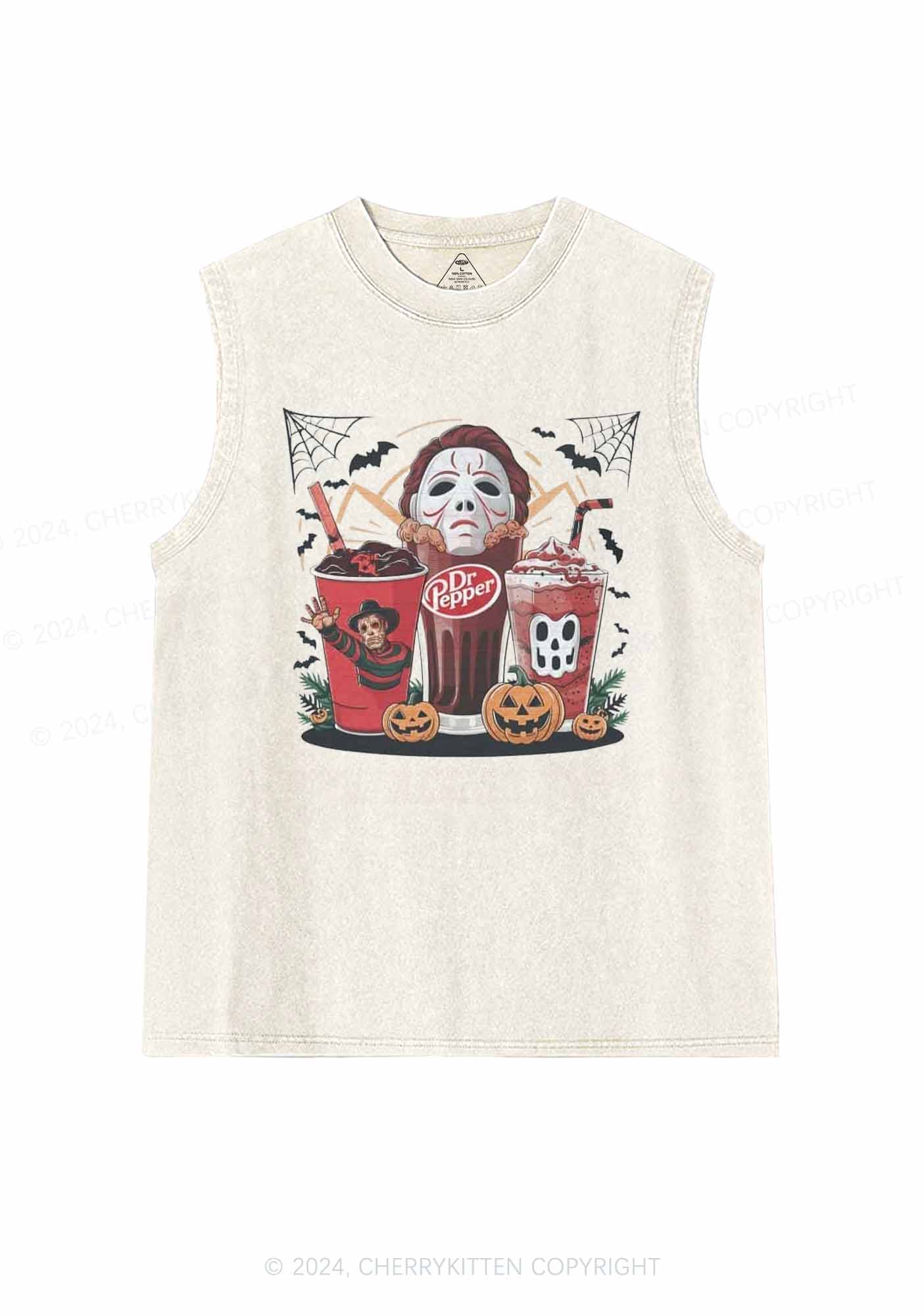 Halloween Coke Y2K Washed Tank Cherrykitten