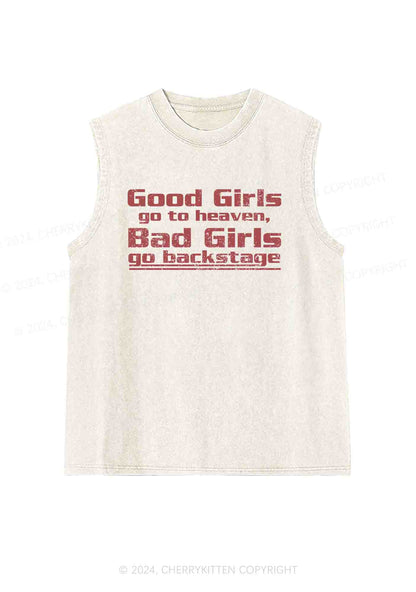 Bad Girls Go Backstage Y2K Washed Tank Cherrykitten