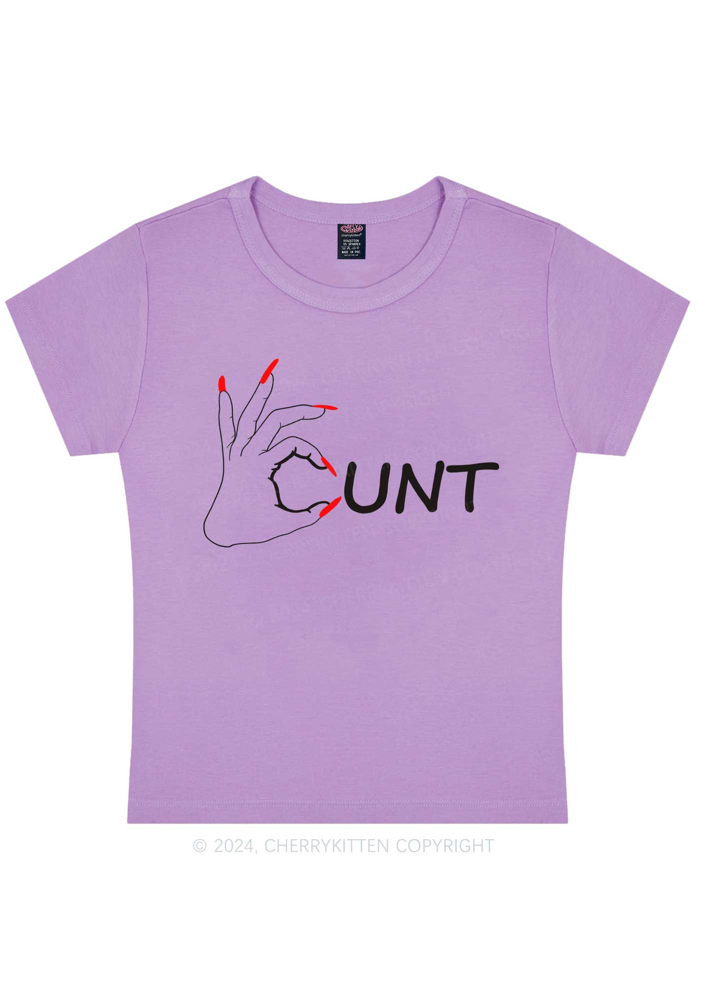 Clever Cxxt Y2K Baby Tee Cherrykitten