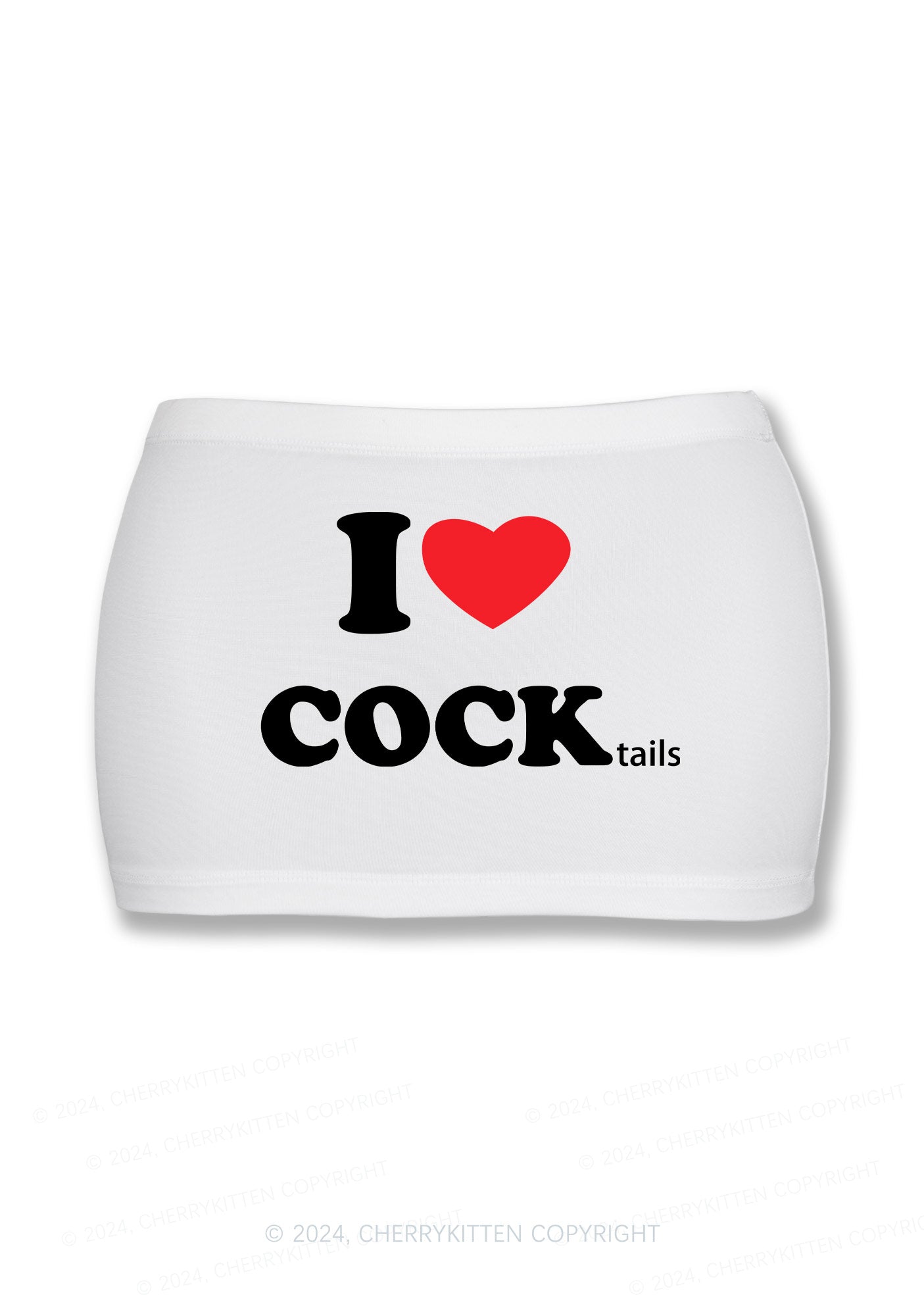 I Love Cocktails Y2K Mini Hip Skirt Cherrykitten