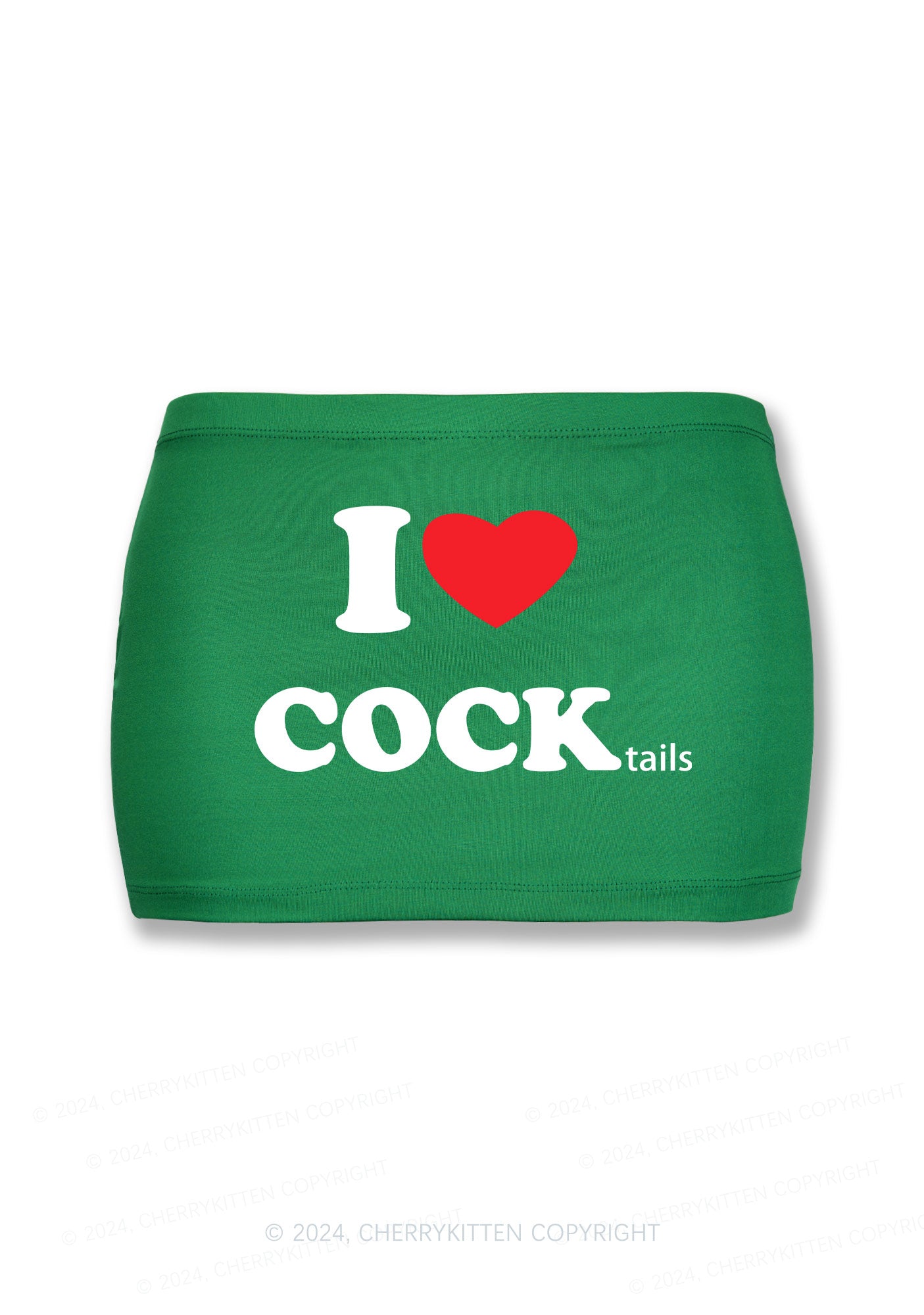 I Love Cocktails Y2K Mini Hip Skirt Cherrykitten