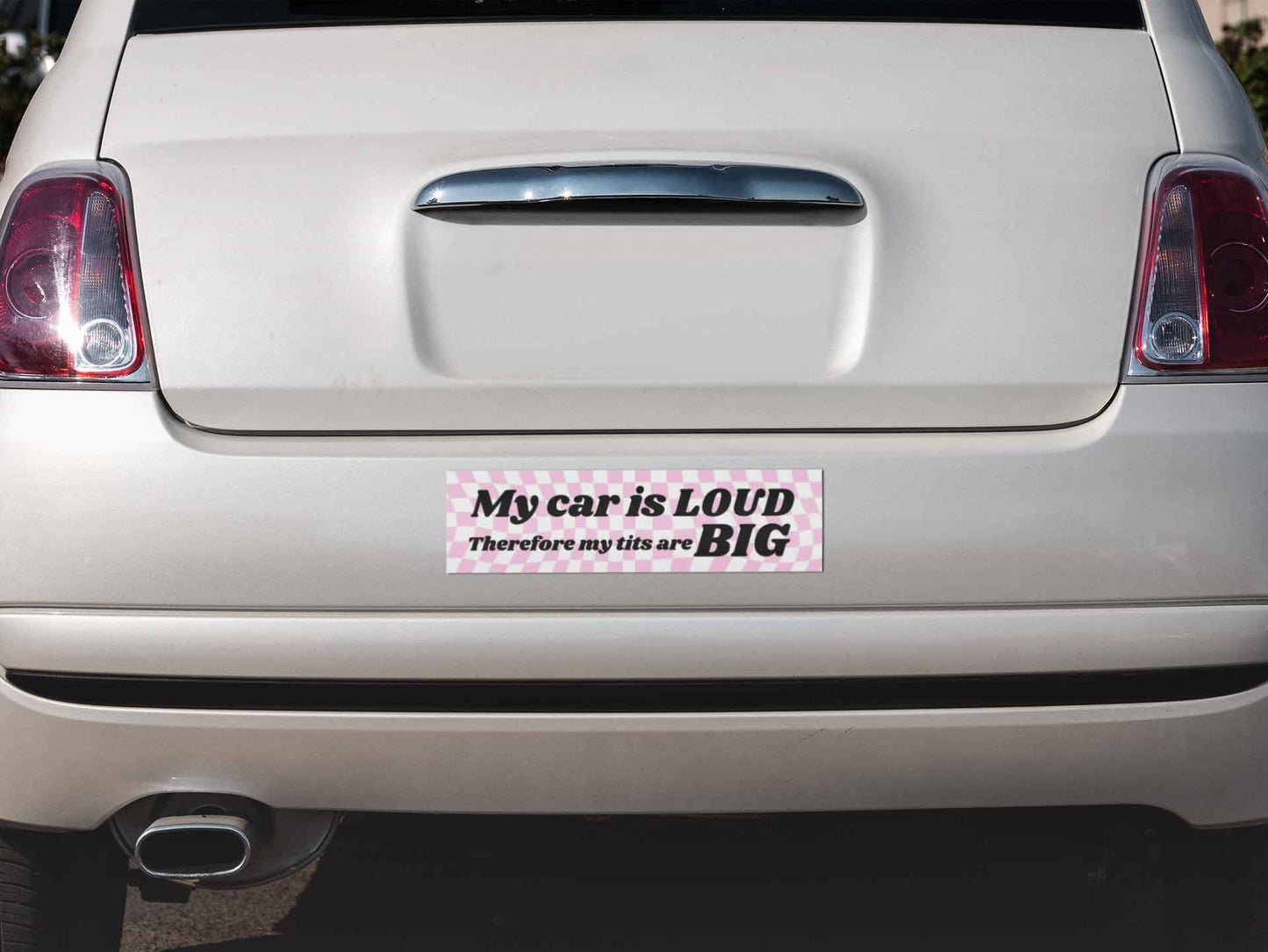 My Car Is Loud Y2K Car Bumper Magnet Cherrykitten