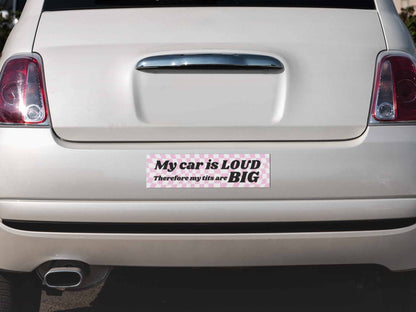 My Car Is Loud Y2K Car Bumper Magnet Cherrykitten