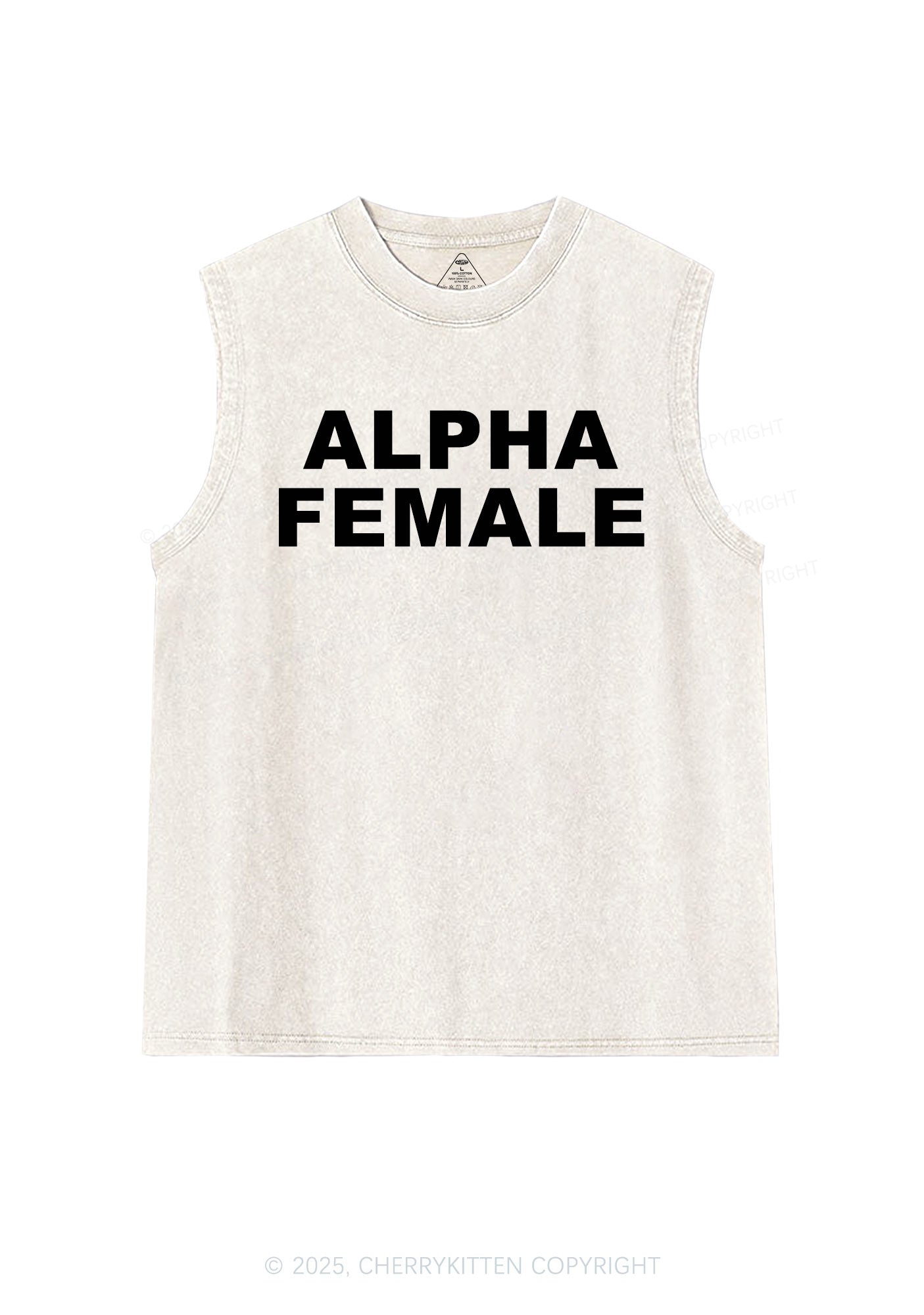 Alpha Female Y2K Washed Tank Cherrykitten