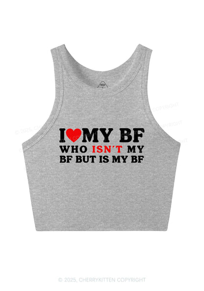 I Love BF Y2K Valentine's Day Crop Tank Top Cherrykitten