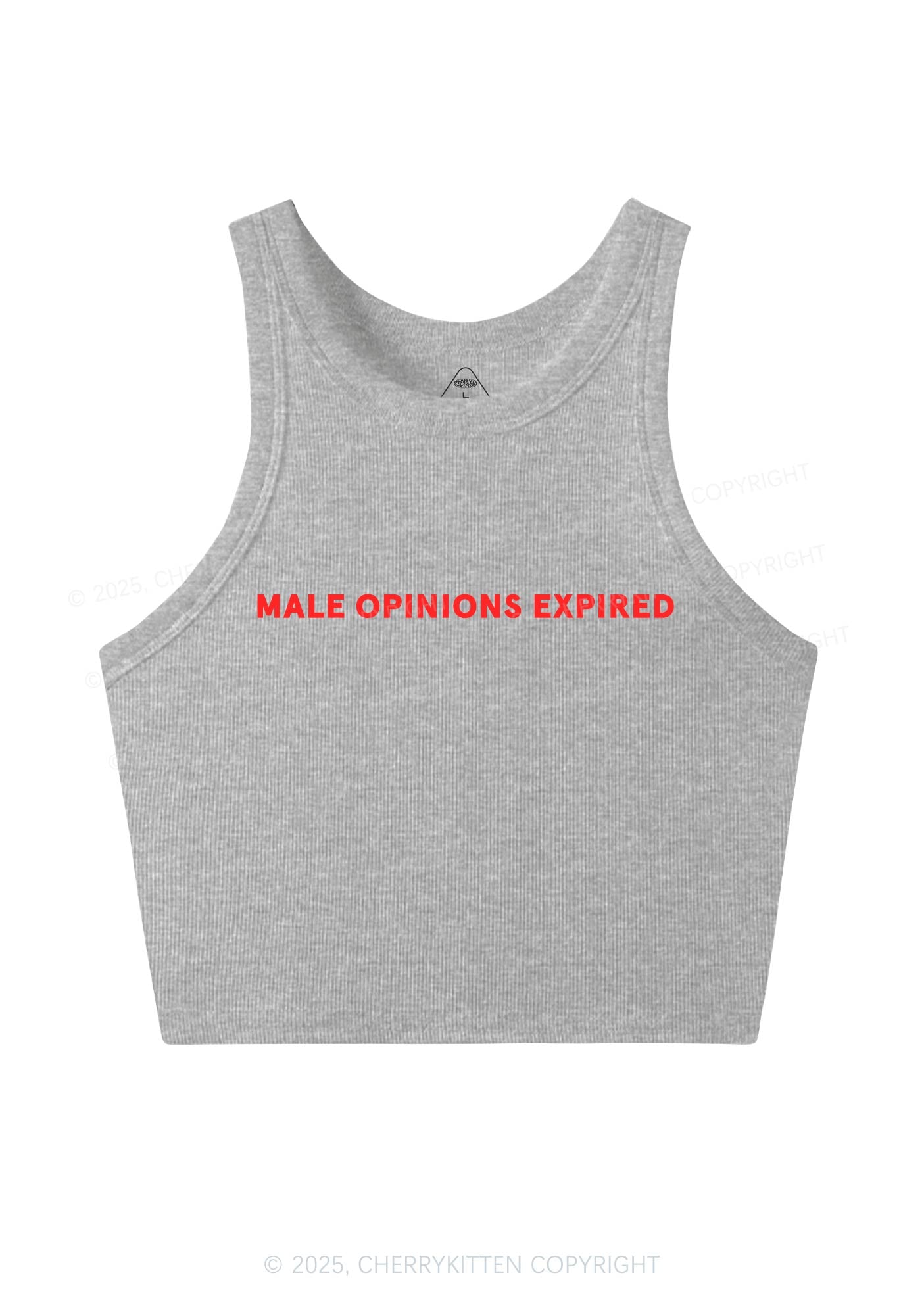 Male Opinions Expired Y2K Crop Tank Top Cherrykitten