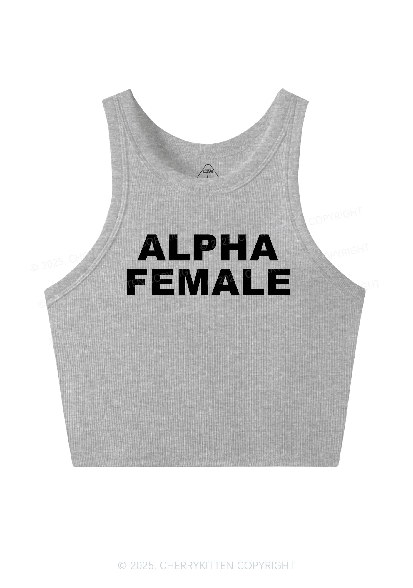 Alpha Female Y2K Crop Tank Top Cherrykitten