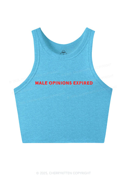 Male Opinions Expired Y2K Crop Tank Top Cherrykitten