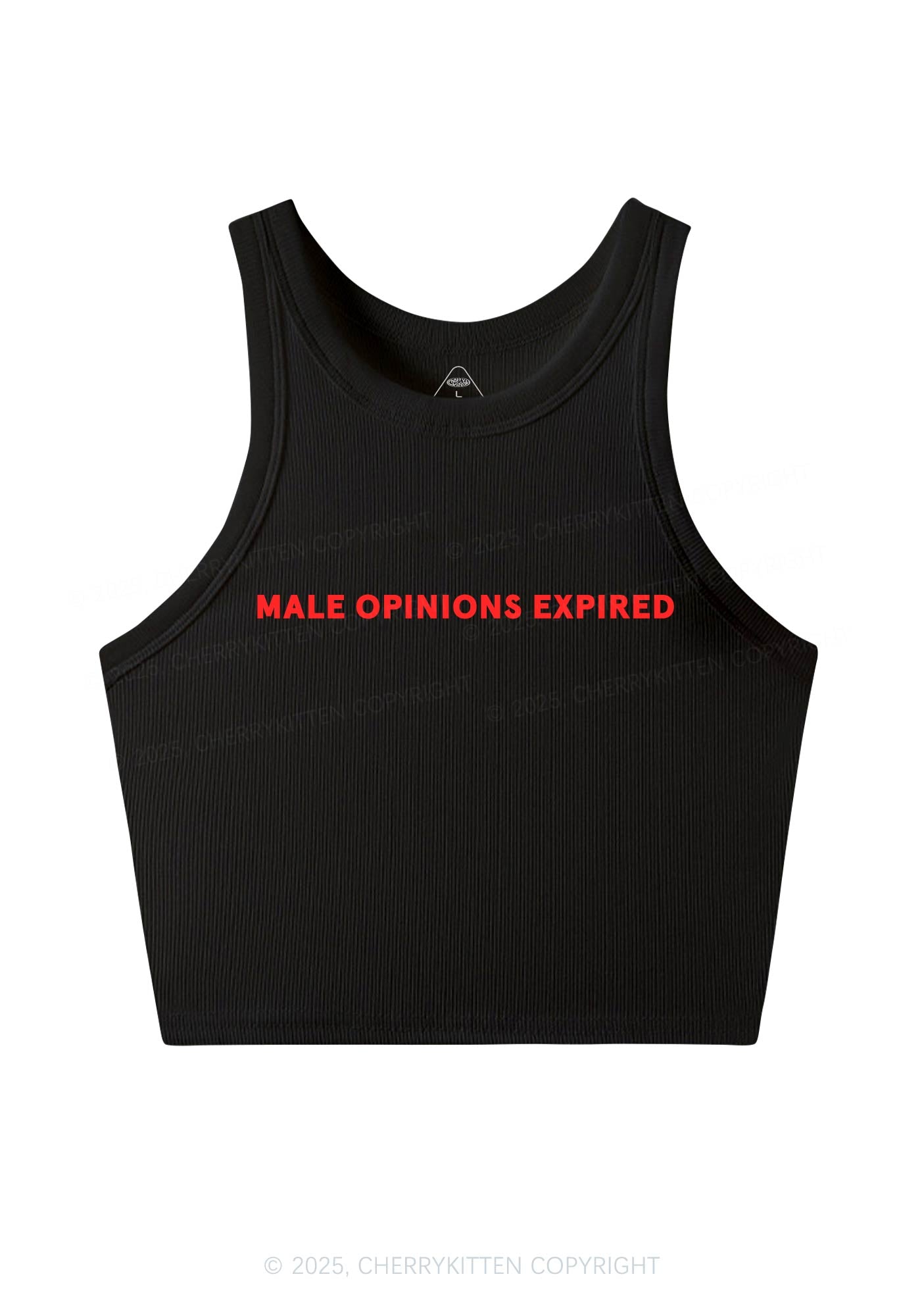 Male Opinions Expired Y2K Crop Tank Top Cherrykitten