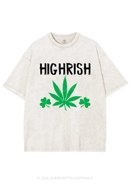 Highrish St Patricks Y2K Washed Tee Cherrykitten