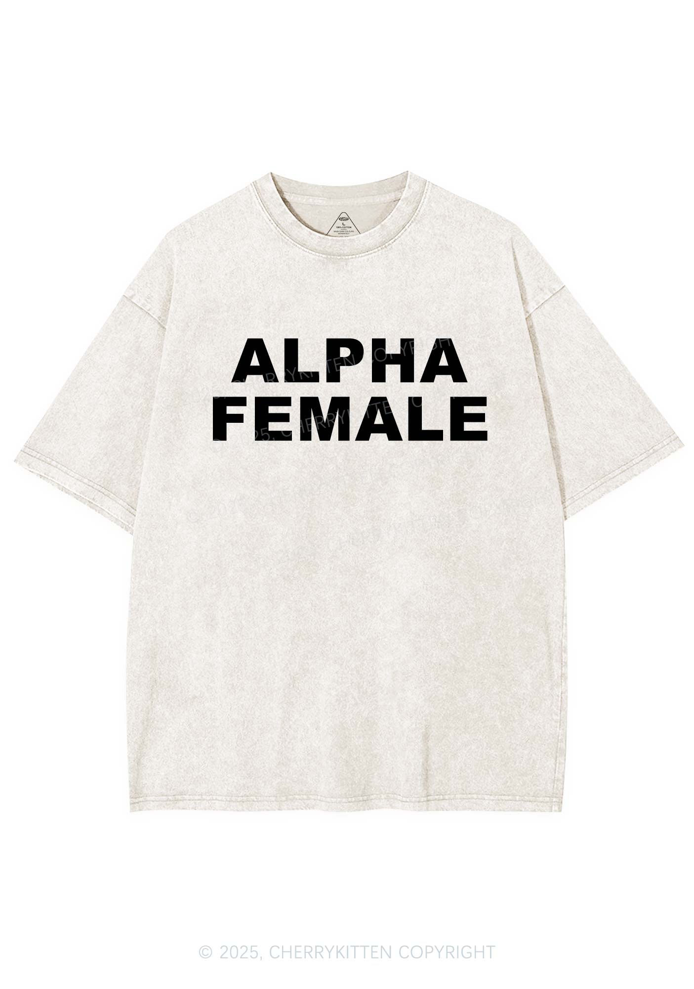 Alpha Female Y2K Washed Tee Cherrykitten