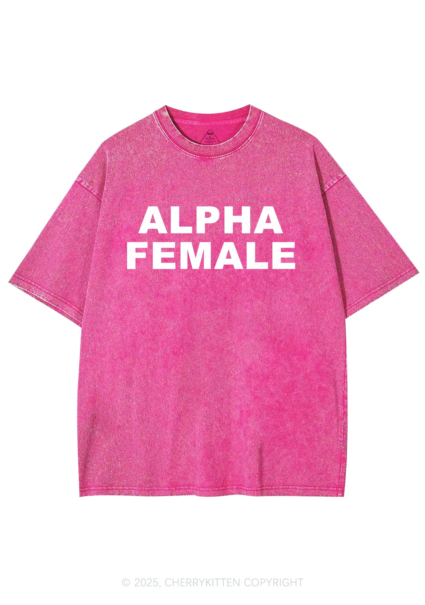 Alpha Female Y2K Washed Tee Cherrykitten