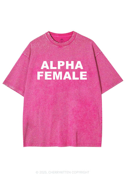 Alpha Female Y2K Washed Tee Cherrykitten