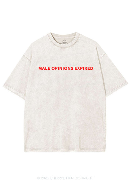 Male Opinions Expired Y2K Washed Tee Cherrykitten