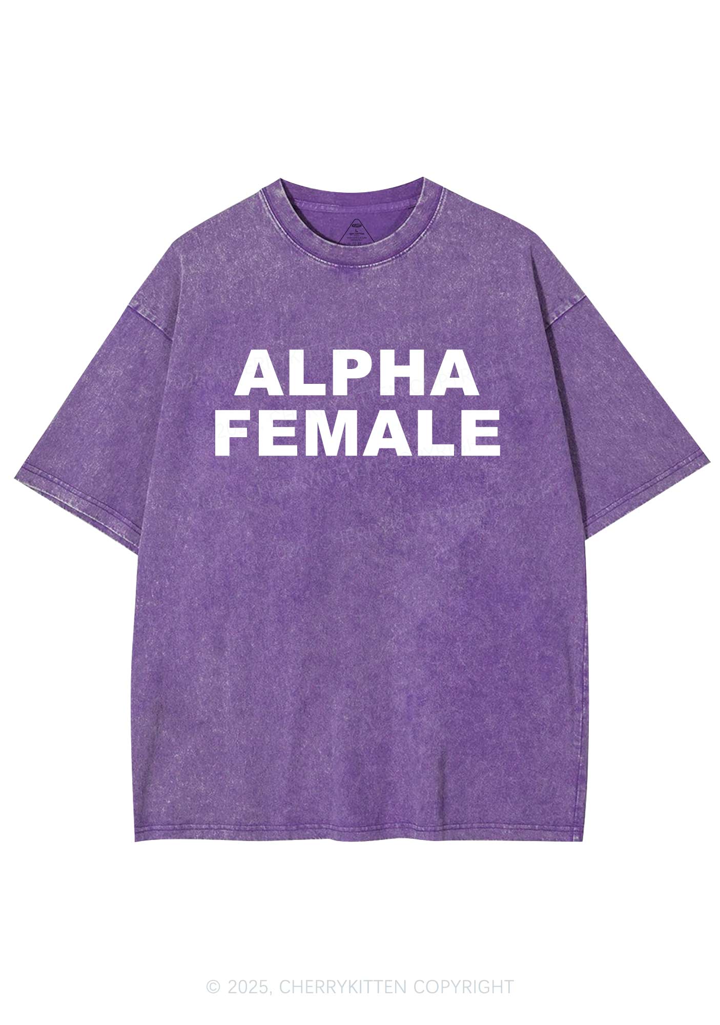 Alpha Female Y2K Washed Tee Cherrykitten