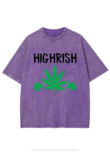 Highrish St Patricks Y2K Washed Tee Cherrykitten