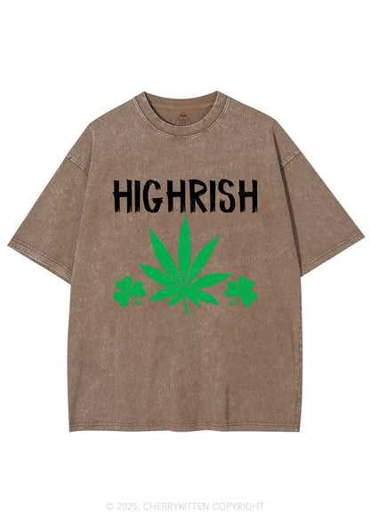 Highrish St Patricks Y2K Washed Tee Cherrykitten