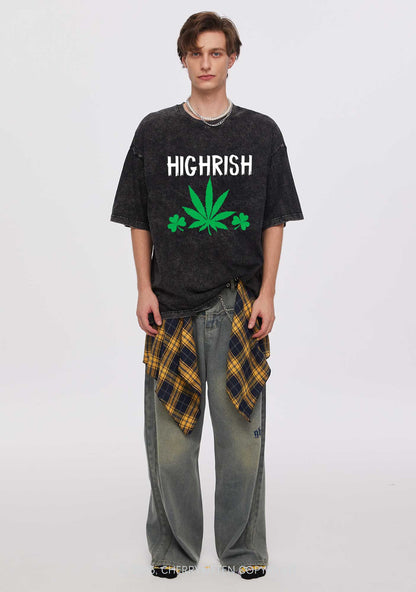 Highrish St Patricks Y2K Washed Tee Cherrykitten