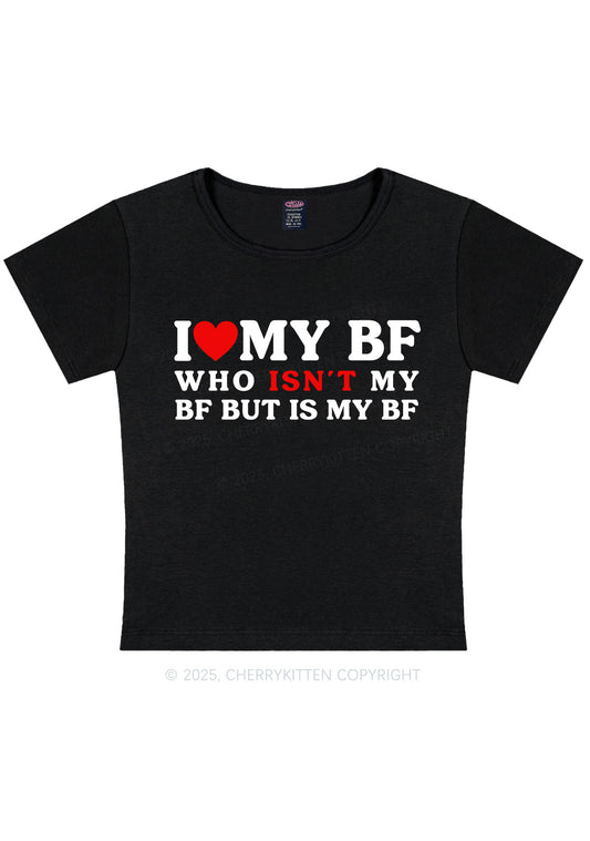 I Love BF Y2K Valentine's Day Baby Tee Cherrykitten