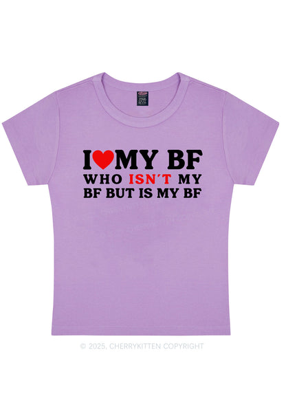 I Love BF Y2K Valentine's Day Baby Tee Cherrykitten