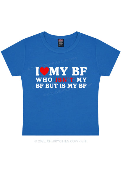 I Love BF Y2K Valentine's Day Baby Tee Cherrykitten