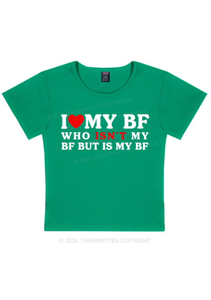 I Love BF Y2K Valentine's Day Baby Tee Cherrykitten