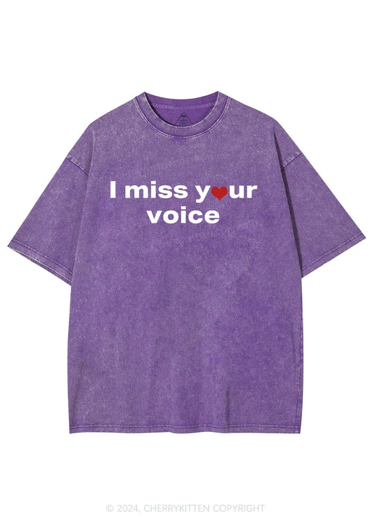 Miss Your Voice Y2K Valentine's Day Washed Tee Cherrykitten