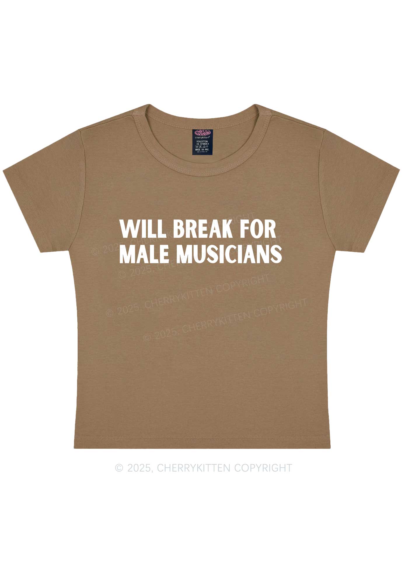 Break For Male Musicians Y2K Baby Tee Cherrykitten