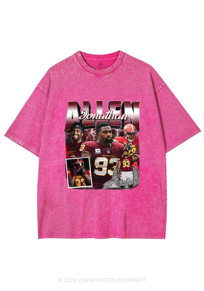 Red Allen Y2K Super Bowl Washed Tee Cherrykitten