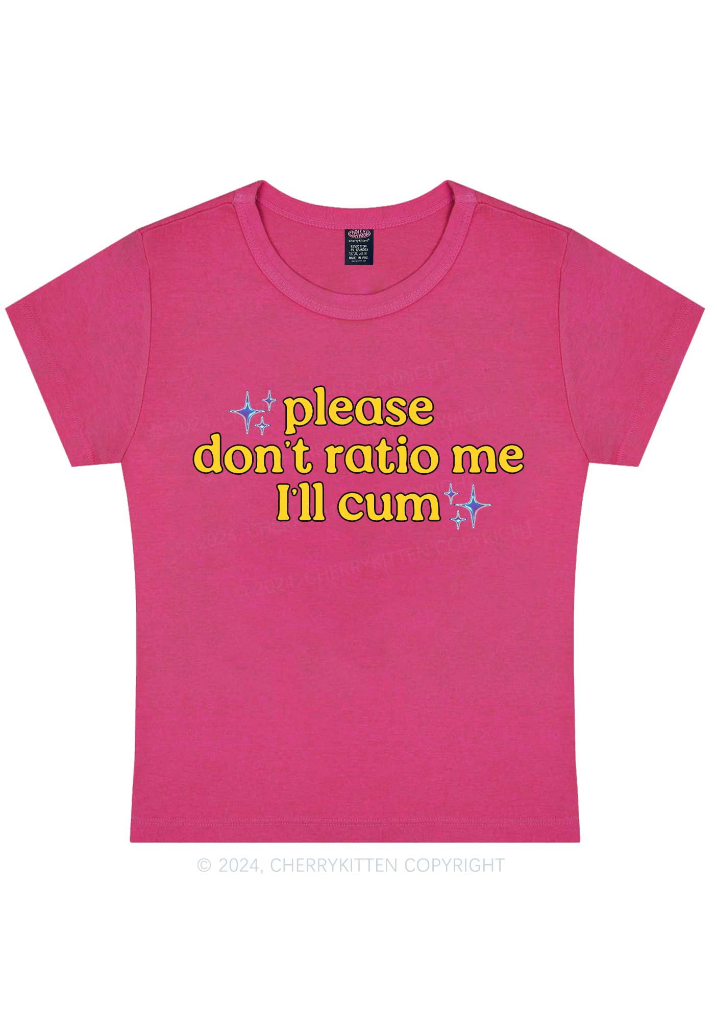 Don't Ratio Me Y2K Baby Tee Cherrykitten