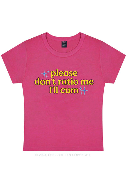 Don't Ratio Me Y2K Baby Tee Cherrykitten