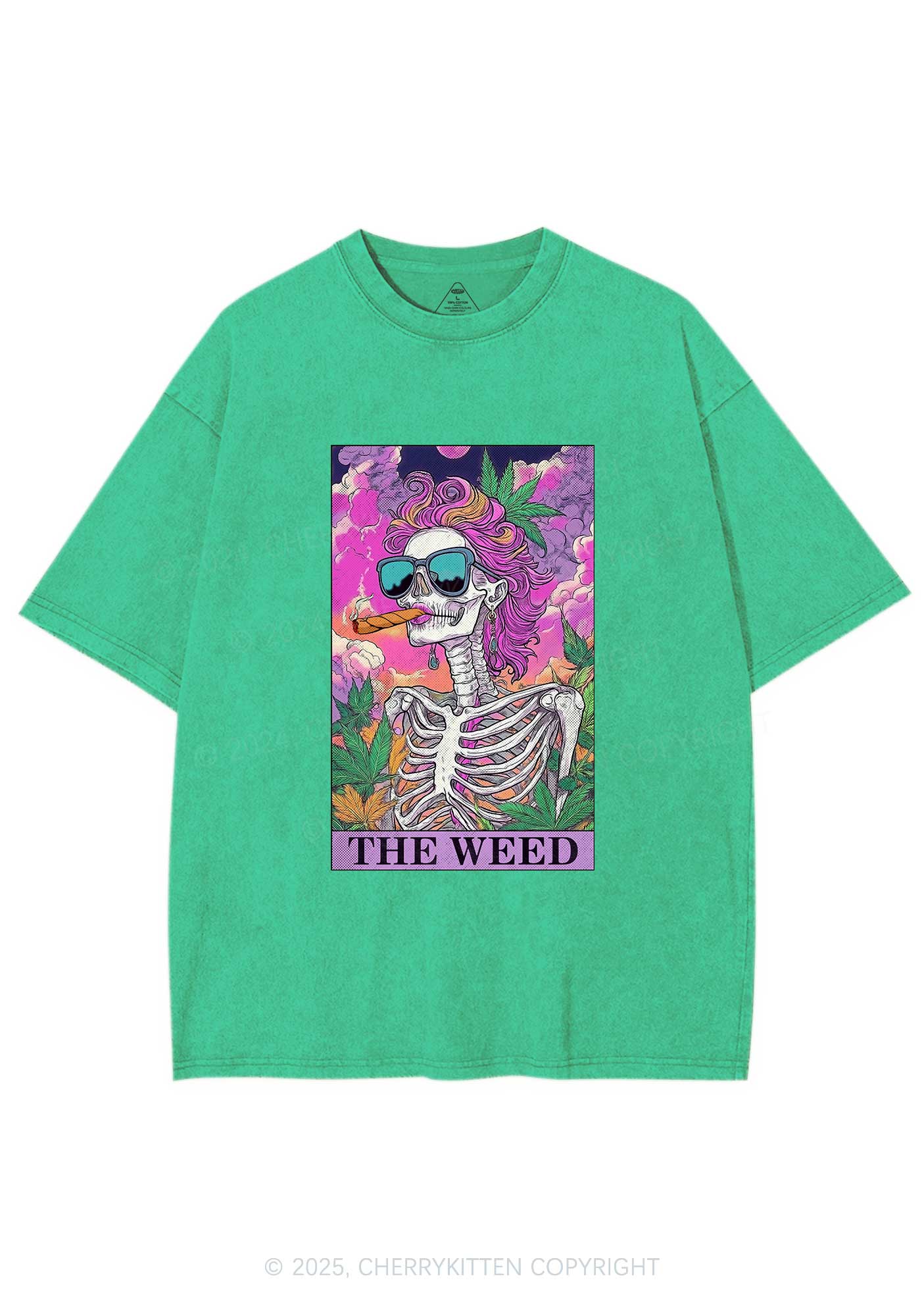 The Wxxd Skeleton Y2K Washed Tee Cherrykitten