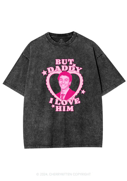 Daddy I Love Him Luigi Y2K Washed Tee Cherrykitten