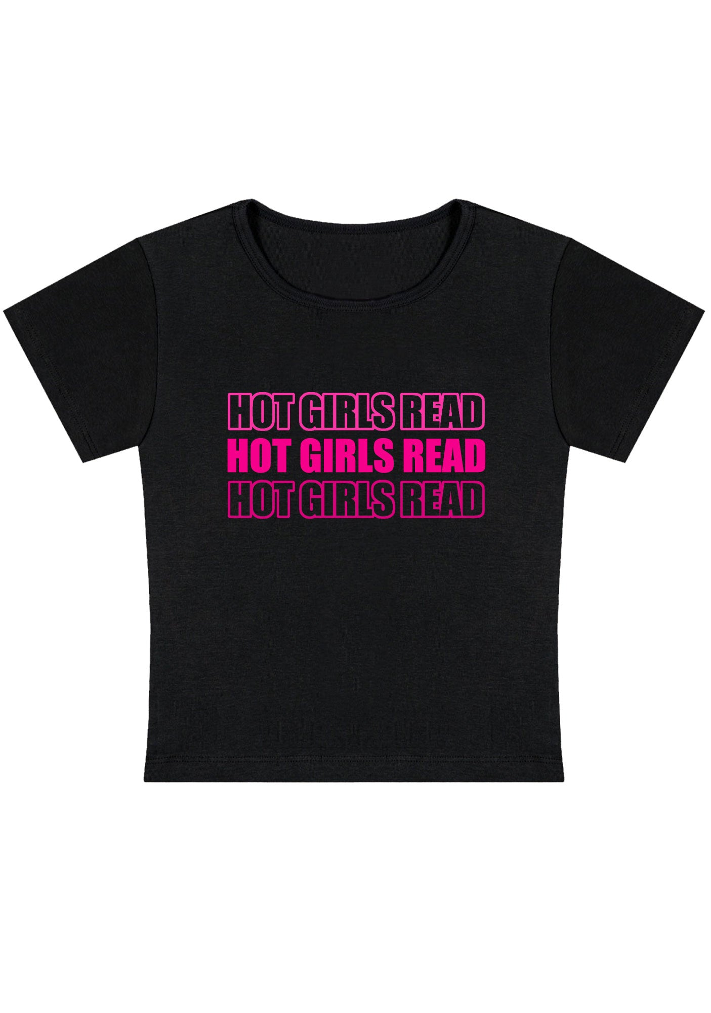 Hot Girls Read Y2K Baby Tee