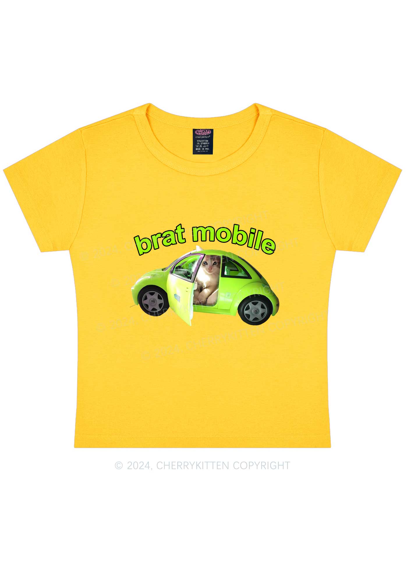 Brat Mobile Y2K Baby Tee Cherrykitten