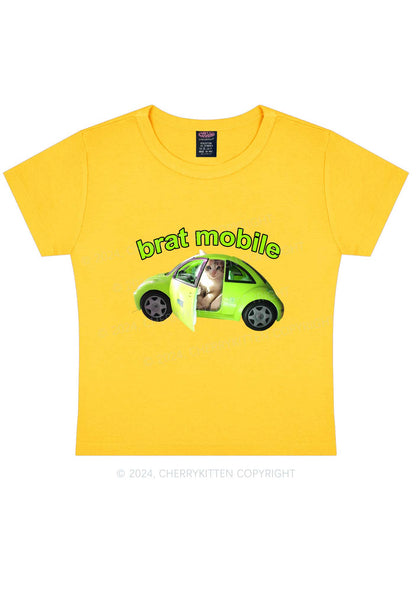 Brat Mobile Y2K Baby Tee Cherrykitten