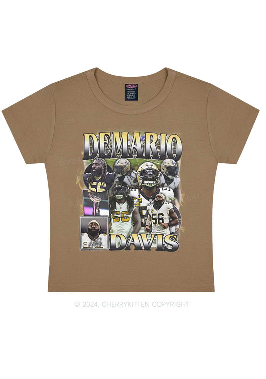 Yellow Demario Y2K Super Bowl Baby Tee Cherrykitten