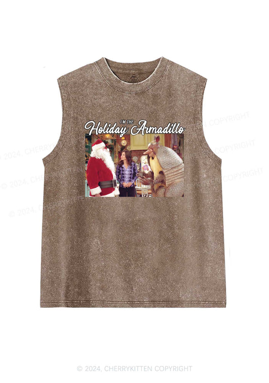 Christmas Holiday Y2K Washed Tank Cherrykitten