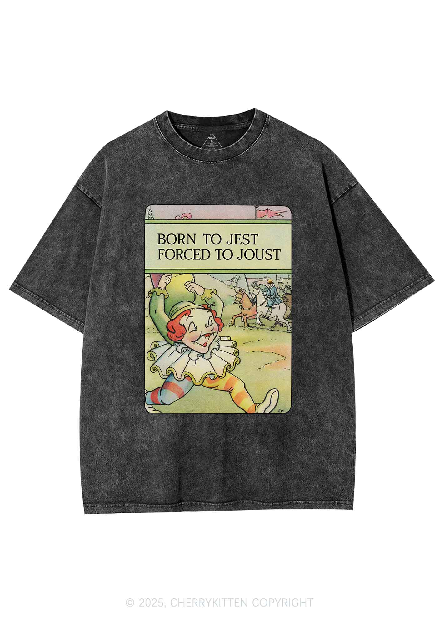 Born To Jest Y2K Washed Tee Cherrykitten